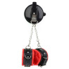 BDSMaster Menottes avec Ventouse Strongcup Rouges